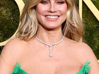 Heidi Klum arrives at the 82nd Annual Golden Globe Awards held at The Beverly Hilton Hotel on January 5, 2025 in Beverly Hills, Los Angeles,...