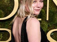 Kirsten Dunst wearing Gucci arrives at the 82nd Annual Golden Globe Awards held at The Beverly Hilton Hotel on January 5, 2025 in Beverly Hi...