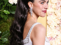 Margaret Qualley wearing Chanel arrives at the 82nd Annual Golden Globe Awards held at The Beverly Hilton Hotel on January 5, 2025 in Beverl...