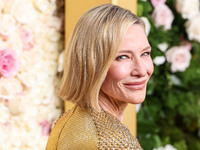 Cate Blanchett arrives at the 82nd Annual Golden Globe Awards held at The Beverly Hilton Hotel on January 5, 2025 in Beverly Hills, Los Ange...