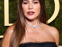 Sofia Vergara arrives at the 82nd Annual Golden Globe Awards held at The Beverly Hilton Hotel on January 5, 2025 in Beverly Hills, Los Angel...