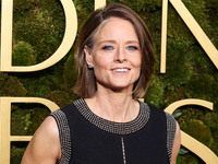 Jodie Foster arrives at the 82nd Annual Golden Globe Awards held at The Beverly Hilton Hotel on January 5, 2025 in Beverly Hills, Los Angele...