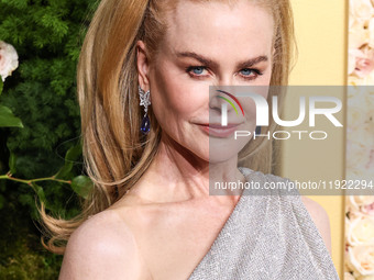 Nicole Kidman wearing Balenciaga with Boucheron jewelry arrives at the 82nd Annual Golden Globe Awards held at The Beverly Hilton Hotel on J...