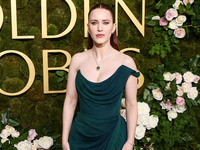 Rachel Brosnahan wearing Vivienne Westwood arrives at the 82nd Annual Golden Globe Awards held at The Beverly Hilton Hotel on January 5, 202...