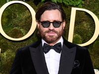 Edgar Ramirez wearing Brioni arrives at the 82nd Annual Golden Globe Awards held at The Beverly Hilton Hotel on January 5, 2025 in Beverly H...