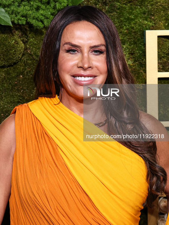 Karla Sofia Gascon wearing Saint Laurent with Pomellato jewelry arrives at the 82nd Annual Golden Globe Awards held at The Beverly Hilton Ho...