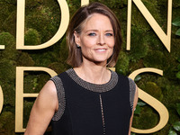 Jodie Foster arrives at the 82nd Annual Golden Globe Awards held at The Beverly Hilton Hotel on January 5, 2025 in Beverly Hills, Los Angele...