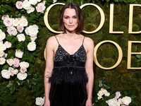 Keira Knightley wearing Chanel arrives at the 82nd Annual Golden Globe Awards held at The Beverly Hilton Hotel on January 5, 2025 in Beverly...