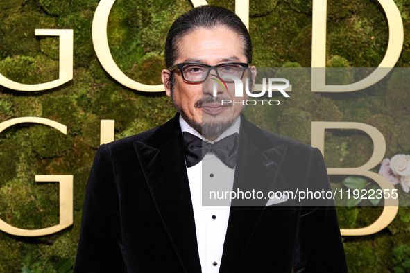 Hiroyuki Sanada arrives at the 82nd Annual Golden Globe Awards held at The Beverly Hilton Hotel on January 5, 2025 in Beverly Hills, Los Ang...