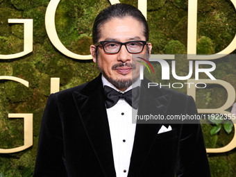 Hiroyuki Sanada arrives at the 82nd Annual Golden Globe Awards held at The Beverly Hilton Hotel on January 5, 2025 in Beverly Hills, Los Ang...