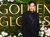 Lee Jung-jae wearing Gucci arrives at the 82nd Annual Golden Globe Awards held at The Beverly Hilton Hotel on January 5, 2025 in Beverly Hil...