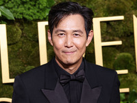 Lee Jung-jae wearing Gucci arrives at the 82nd Annual Golden Globe Awards held at The Beverly Hilton Hotel on January 5, 2025 in Beverly Hil...