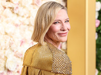 Cate Blanchett arrives at the 82nd Annual Golden Globe Awards held at The Beverly Hilton Hotel on January 5, 2025 in Beverly Hills, Los Ange...