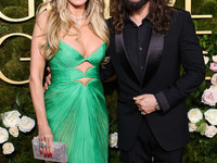 Heidi Klum and Tom Kaulitz arrive at the 82nd Annual Golden Globe Awards held at The Beverly Hilton Hotel on January 5, 2025 in Beverly Hill...