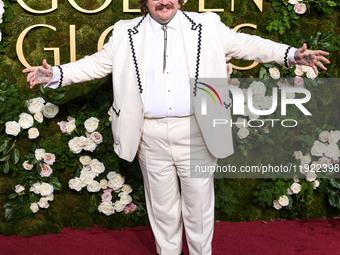 Matty Matheson arrives at the 82nd Annual Golden Globe Awards held at The Beverly Hilton Hotel on January 5, 2025 in Beverly Hills, Los Ange...