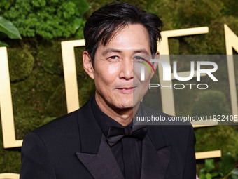 Lee Jung-jae wearing Gucci arrives at the 82nd Annual Golden Globe Awards held at The Beverly Hilton Hotel on January 5, 2025 in Beverly Hil...