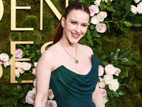 Rachel Brosnahan wearing Vivienne Westwood arrives at the 82nd Annual Golden Globe Awards held at The Beverly Hilton Hotel on January 5, 202...