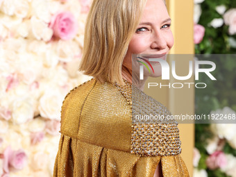 Cate Blanchett arrives at the 82nd Annual Golden Globe Awards held at The Beverly Hilton Hotel on January 5, 2025 in Beverly Hills, Los Ange...