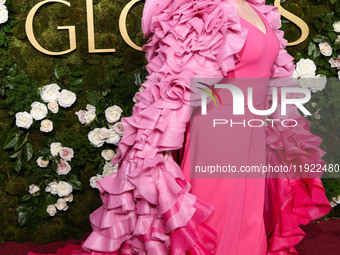 Melissa McCarthy wearing Christian Siriano arrives at the 82nd Annual Golden Globe Awards held at The Beverly Hilton Hotel on January 5, 202...