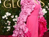 Melissa McCarthy wearing Christian Siriano arrives at the 82nd Annual Golden Globe Awards held at The Beverly Hilton Hotel on January 5, 202...