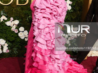 Melissa McCarthy wearing Christian Siriano arrives at the 82nd Annual Golden Globe Awards held at The Beverly Hilton Hotel on January 5, 202...