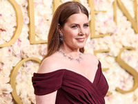 Amy Adams wearing Dolce and Gabanna arrives at the 82nd Annual Golden Globe Awards held at The Beverly Hilton Hotel on January 5, 2025 in Be...