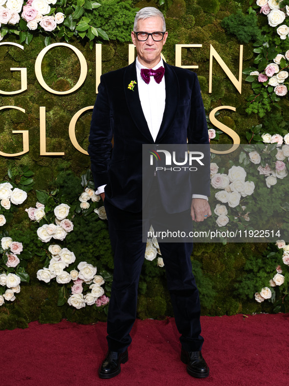 John Hoffman arrives at the 82nd Annual Golden Globe Awards held at The Beverly Hilton Hotel on January 5, 2025 in Beverly Hills, Los Angele...