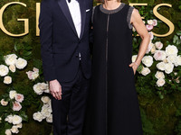 Kit Bernard and mother Jodie Foster arrive at the 82nd Annual Golden Globe Awards held at The Beverly Hilton Hotel on January 5, 2025 in Bev...