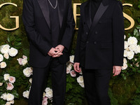 Atticus Ross and Trent Reznor arrive at the 82nd Annual Golden Globe Awards held at The Beverly Hilton Hotel on January 5, 2025 in Beverly H...