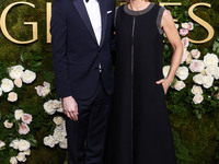 Kit Bernard and mother Jodie Foster arrive at the 82nd Annual Golden Globe Awards held at The Beverly Hilton Hotel on January 5, 2025 in Bev...