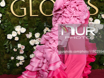 Melissa McCarthy wearing Christian Siriano arrives at the 82nd Annual Golden Globe Awards held at The Beverly Hilton Hotel on January 5, 202...