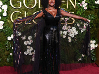 Viola Davis wearing Gucci arrives at the 82nd Annual Golden Globe Awards held at The Beverly Hilton Hotel on January 5, 2025 in Beverly Hill...