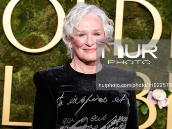 Glenn Close arrives at the 82nd Annual Golden Globe Awards held at The Beverly Hilton Hotel on January 5, 2025 in Beverly Hills, Los Angeles...