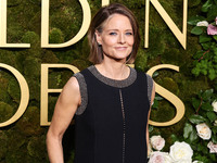 Jodie Foster arrives at the 82nd Annual Golden Globe Awards held at The Beverly Hilton Hotel on January 5, 2025 in Beverly Hills, Los Angele...