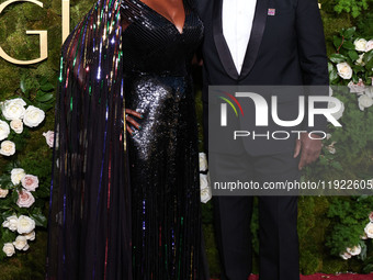 Viola Davis and husband Julius Tennon arrive at the 82nd Annual Golden Globe Awards held at The Beverly Hilton Hotel on January 5, 2025 in B...