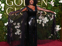 Viola Davis wearing Gucci arrives at the 82nd Annual Golden Globe Awards held at The Beverly Hilton Hotel on January 5, 2025 in Beverly Hill...