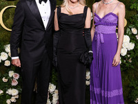 Brandon Thomas Lee, Pamela Anderson and Gia Coppola arrive at the 82nd Annual Golden Globe Awards held at The Beverly Hilton Hotel on Januar...