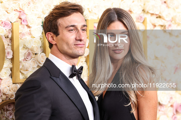 Warner Bailey and Annabel Bailey arrive at the 82nd Annual Golden Globe Awards held at The Beverly Hilton Hotel on January 5, 2025 in Beverl...