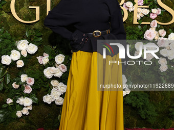 Kathryn Hahn wearing Altuzarra arrives at the 82nd Annual Golden Globe Awards held at The Beverly Hilton Hotel on January 5, 2025 in Beverly...