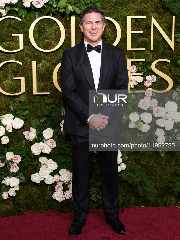 Dylan Clark arrives at the 82nd Annual Golden Globe Awards held at The Beverly Hilton Hotel on January 5, 2025 in Beverly Hills, Los Angeles...