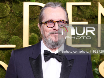 Gary Oldman arrives at the 82nd Annual Golden Globe Awards held at The Beverly Hilton Hotel on January 5, 2025 in Beverly Hills, Los Angeles...