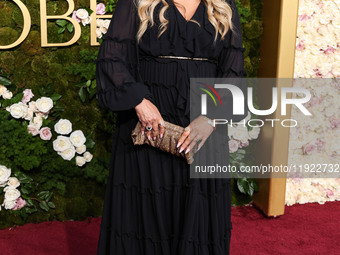 Jennifer Coolidge arrives at the 82nd Annual Golden Globe Awards held at The Beverly Hilton Hotel on January 5, 2025 in Beverly Hills, Los A...