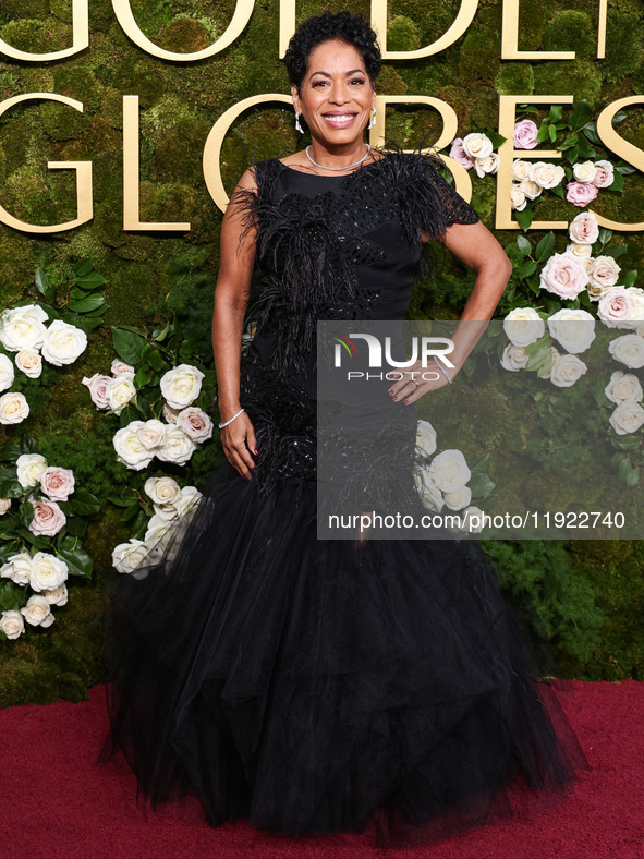 Liza Colon-Zayas arrives at the 82nd Annual Golden Globe Awards held at The Beverly Hilton Hotel on January 5, 2025 in Beverly Hills, Los An...