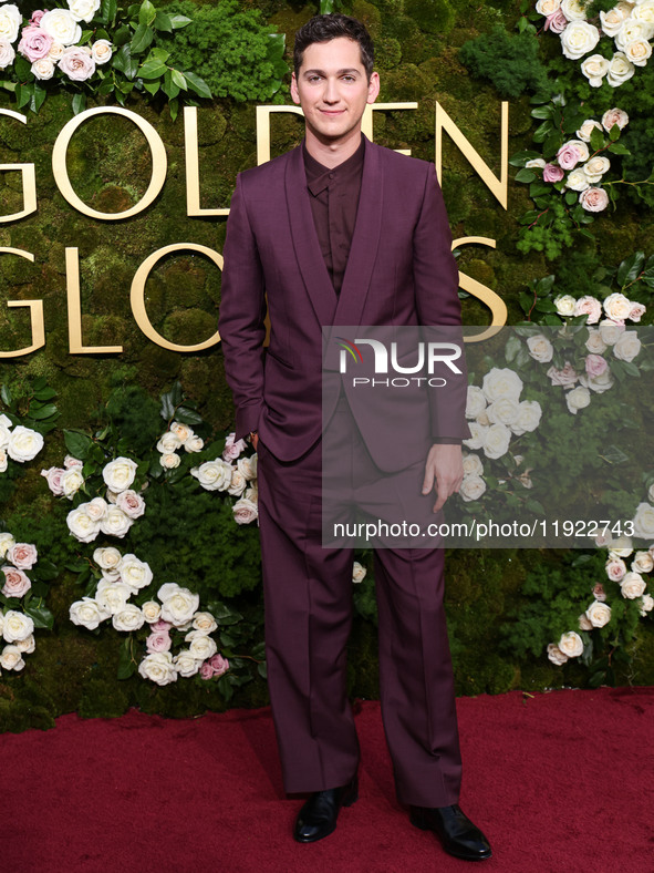 Matt Friend arrives at the 82nd Annual Golden Globe Awards held at The Beverly Hilton Hotel on January 5, 2025 in Beverly Hills, Los Angeles...