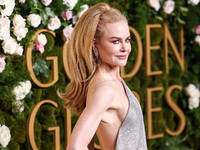 Nicole Kidman wearing Balenciaga with Boucheron jewelry arrives at the 82nd Annual Golden Globe Awards held at The Beverly Hilton Hotel on J...