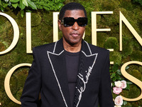 Babyface arrives at the 82nd Annual Golden Globe Awards held at The Beverly Hilton Hotel on January 5, 2025 in Beverly Hills, Los Angeles, C...