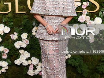 Keltie Knight arrives at the 82nd Annual Golden Globe Awards held at The Beverly Hilton Hotel on January 5, 2025 in Beverly Hills, Los Angel...