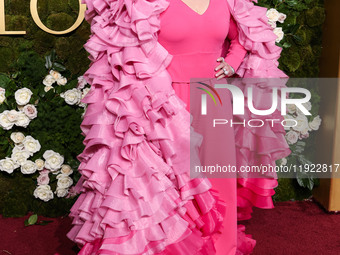 Melissa McCarthy wearing Christian Siriano arrives at the 82nd Annual Golden Globe Awards held at The Beverly Hilton Hotel on January 5, 202...