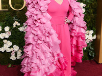 Melissa McCarthy wearing Christian Siriano arrives at the 82nd Annual Golden Globe Awards held at The Beverly Hilton Hotel on January 5, 202...