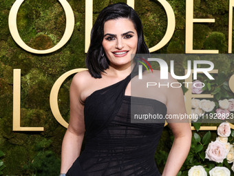 Nava Mau arrives at the 82nd Annual Golden Globe Awards held at The Beverly Hilton Hotel on January 5, 2025 in Beverly Hills, Los Angeles, C...